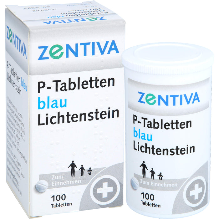 P-Tabletten blau Lichtenstein, 100 pc Tablettes