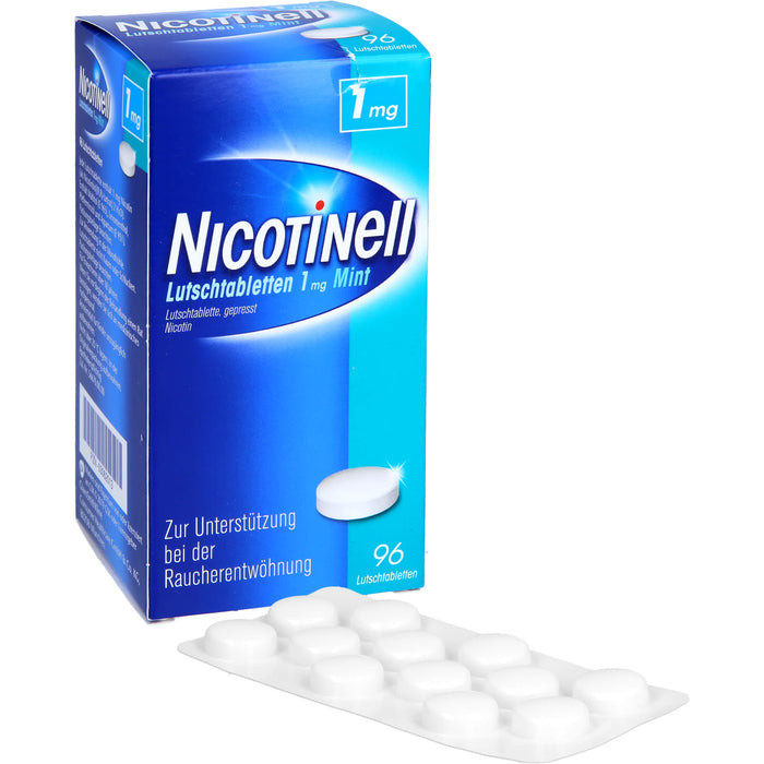 NICOTINell Lutschtabletten 1 mg Mint zur Raucherentwöhnung, 96 pc Tablettes