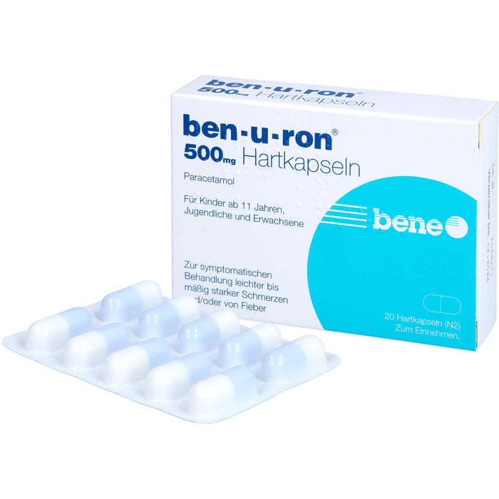 Ben-u-ron 500 mg Kapseln, 20 pcs. Capsules