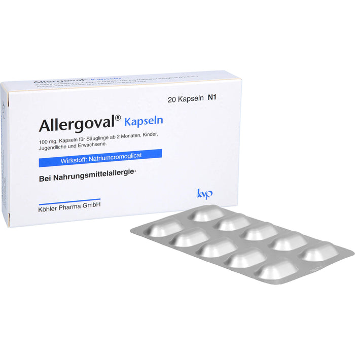 Allergoval Kapseln bei Nahrungsmittelallergie, 20 pcs. Capsules