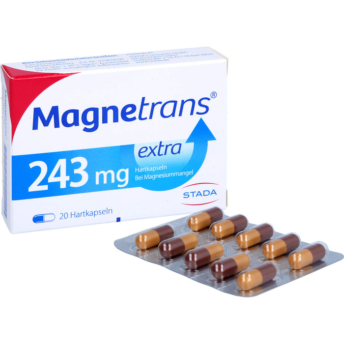 Magnetrans extra 243 mg Hartkapseln bei Magnesiummangel, 20 St. Kapseln