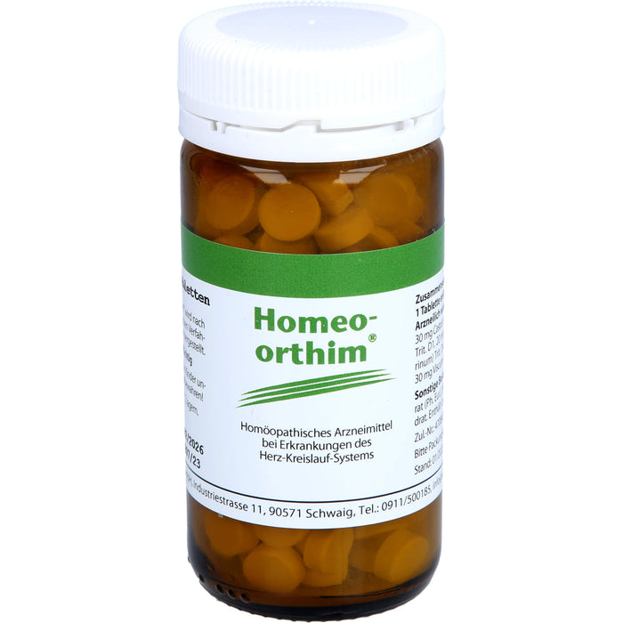 Homeo Orthim Tabletten bei Erkrankungen des Herz-Kreislauf-Systems, 180 pcs. Tablets