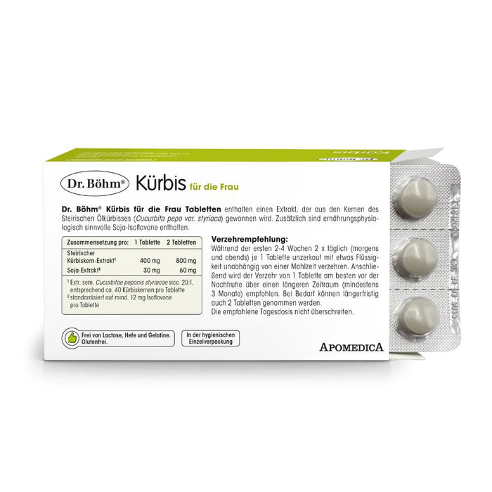 Dr Böhm Kürbis für die Frau Tabletten, 60 pcs. Tablets