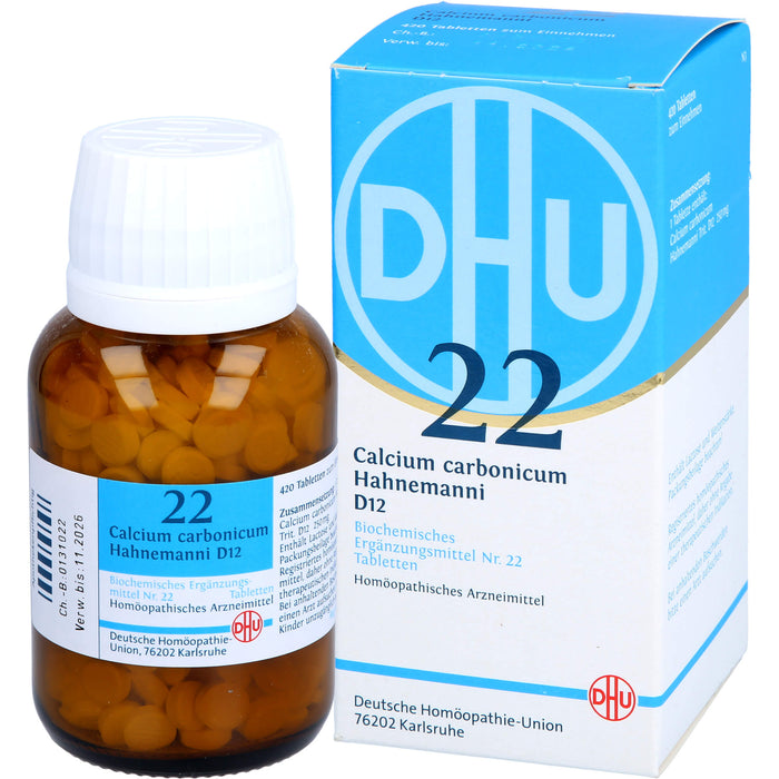 Biochemie DHU 22 Calcium carbonicum D12 Tabletten, 420 St. Tabletten