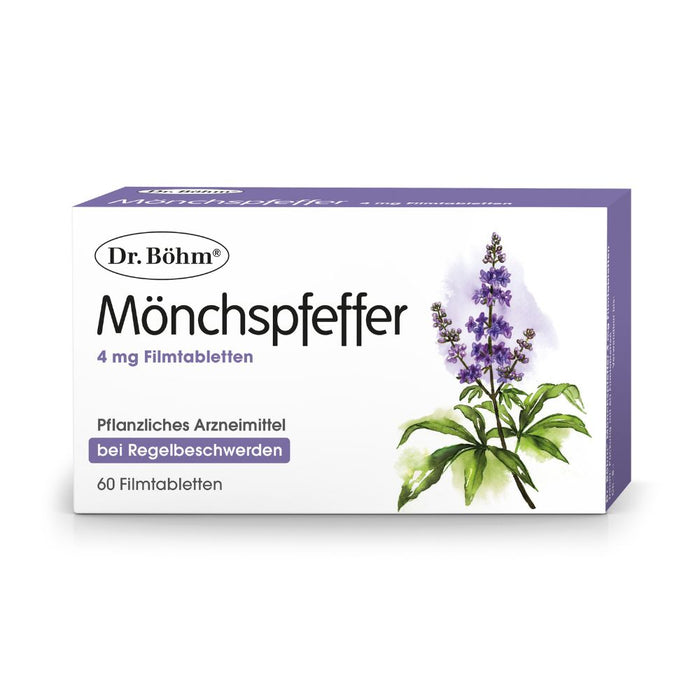 Dr Böhm Mönchspfeffer 4 mg Tabletten bei Regelbeschwerden, 60 pc Tablettes