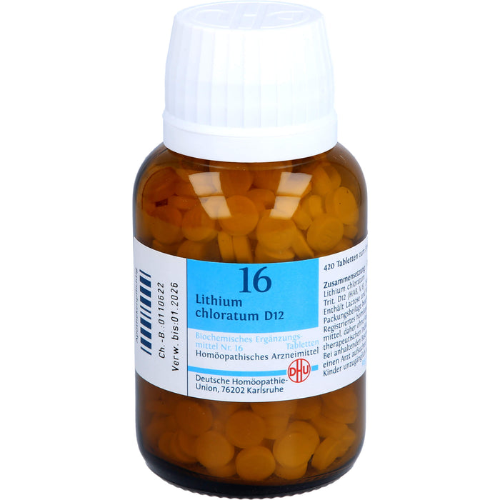 DHU Schüßler-Salz Nr. 16 Lithium chloratum D12 Tabletten, 420 pc Tablettes