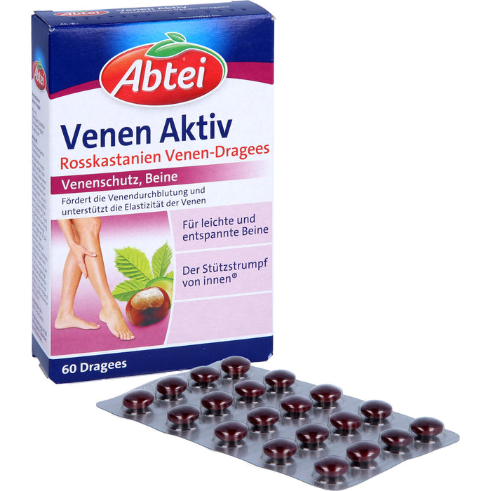 Abtei Venen Aktiv Rosskastanien-Dragees, 60 pcs. Tablets