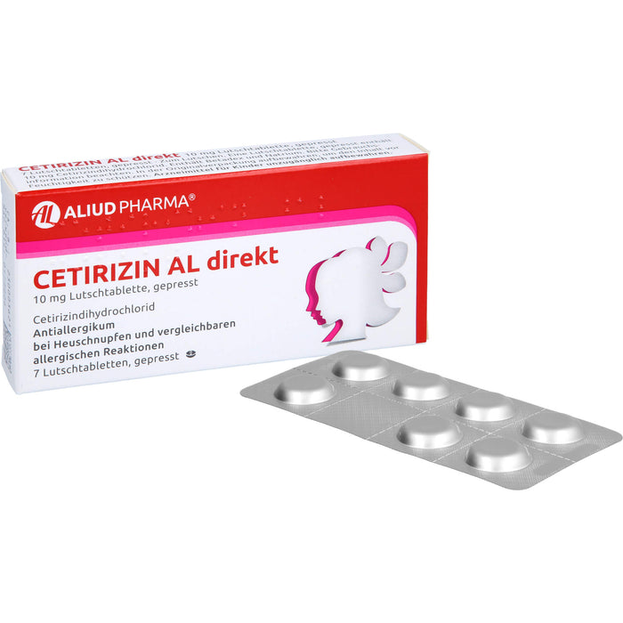 Cetirizin AL direkt 10 mg Lutschtabletten bei Allergien, 7 St. Tabletten