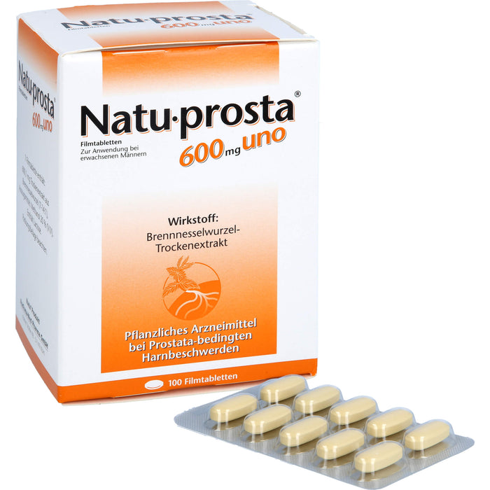 Natu-prosta 600 mg uno Filmtabletten bei Prostata Erkrankungen, 100 pcs. Tablets