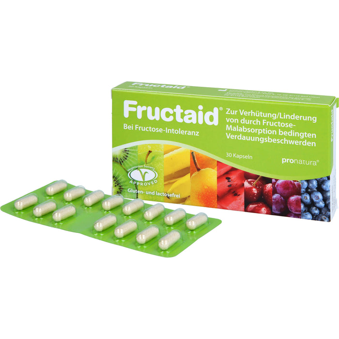 Fructaid Kapseln bei Fructose-Intoleranz, 30 pcs. Capsules