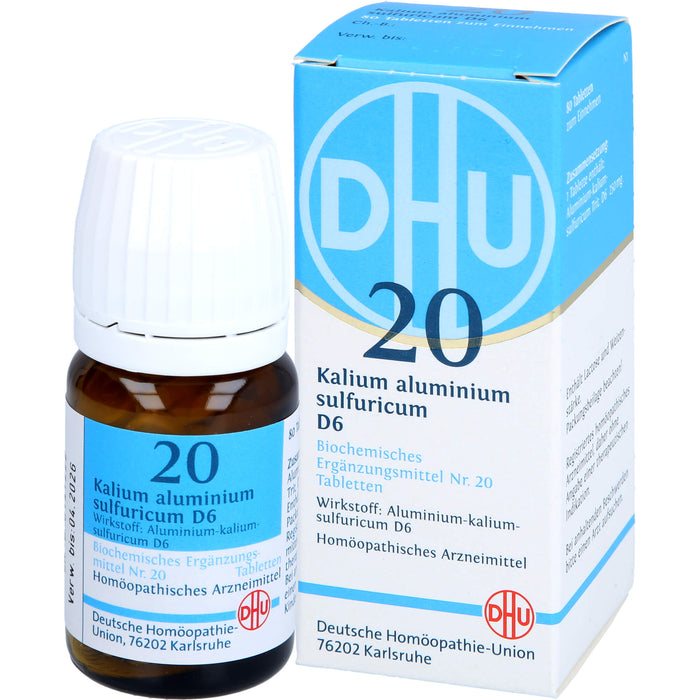 DHU Schüßler-Salz Nr. 20 Kalium aluminium sulfuricum D6 Tabletten, 80 St. Tabletten