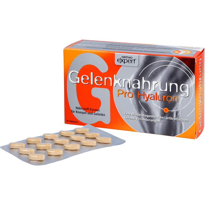 Orthoexpert Gelenknahrung Pro Hyaluron Tabletten für Knorpel und Gelenke, 90 pc Tablettes