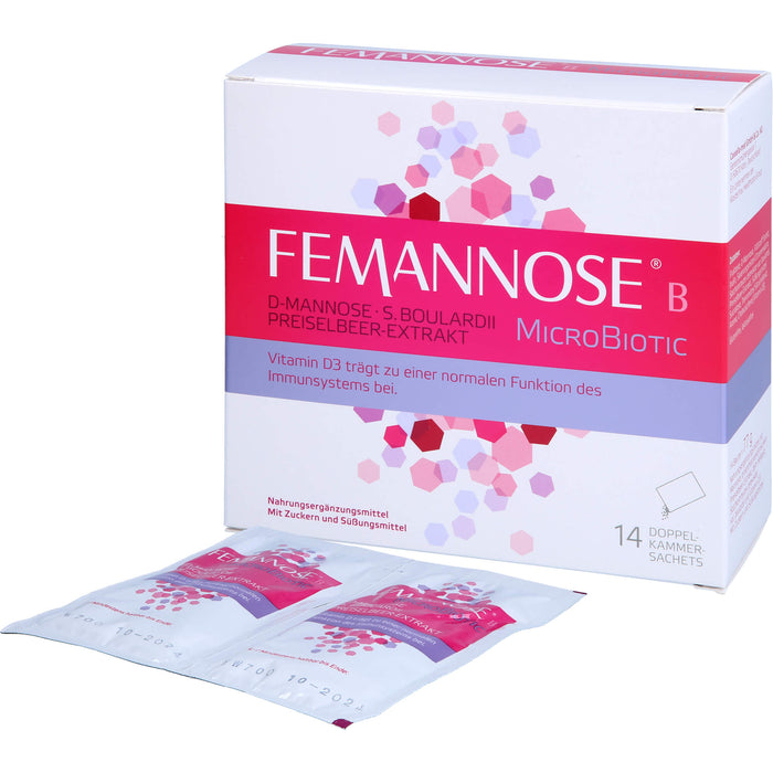 FEMANNOSE B MicroBiotic Pulver trägt zu einer normalen Funktion des Immunsystems bei, 14 St. Beutel