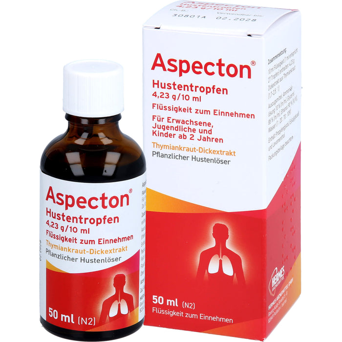 Aspecton Hustentropfen, 50 ml Solution