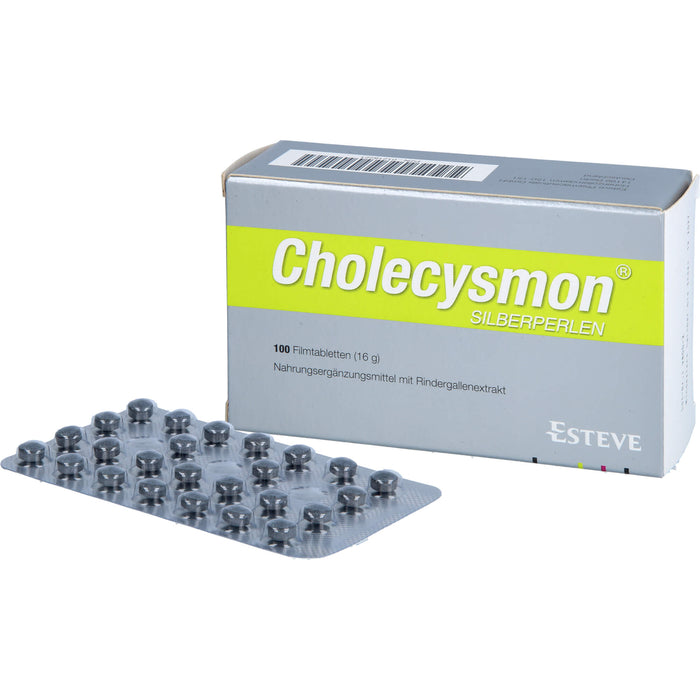 Cholecysmon Silberperlen nach fettem Essen Filmtabletten, 100 pc Tablettes