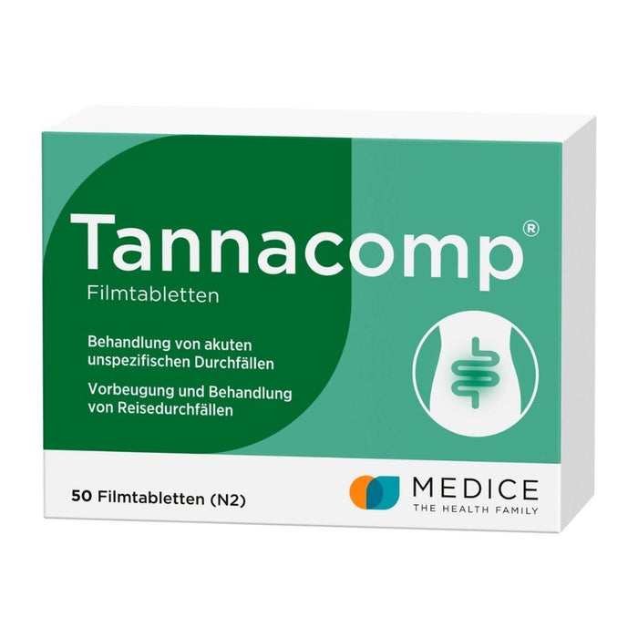 Tannacomp Filmtabletten bei Durchfall, 50 pcs. Tablets