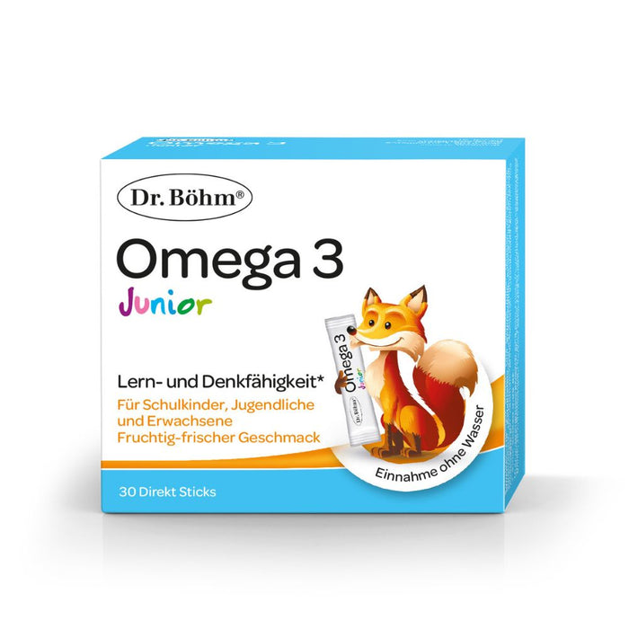 Dr. Böhm Omega 3 Junior Direkt-Sticks, 30 St. Beutel