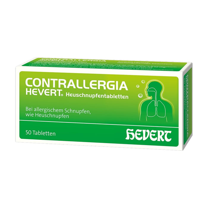 Contrallergia Hevert Heuschnupfentabletten bei allergisch bedingtem Schnupfen, 50 St. Tabletten