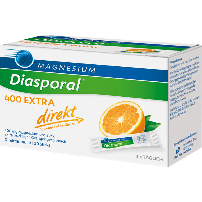 Magnesium-Diasporal 400 extra direkt Direktgranulat Sticks, 50 St. Beutel