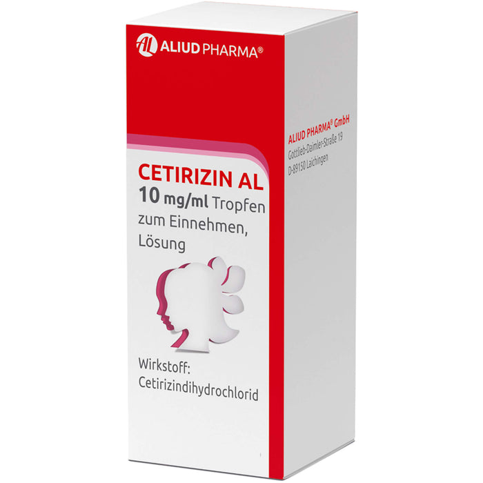 Cetirizin AL 10 mg / ml Tropfen bei Allergien, 10 ml Lösung