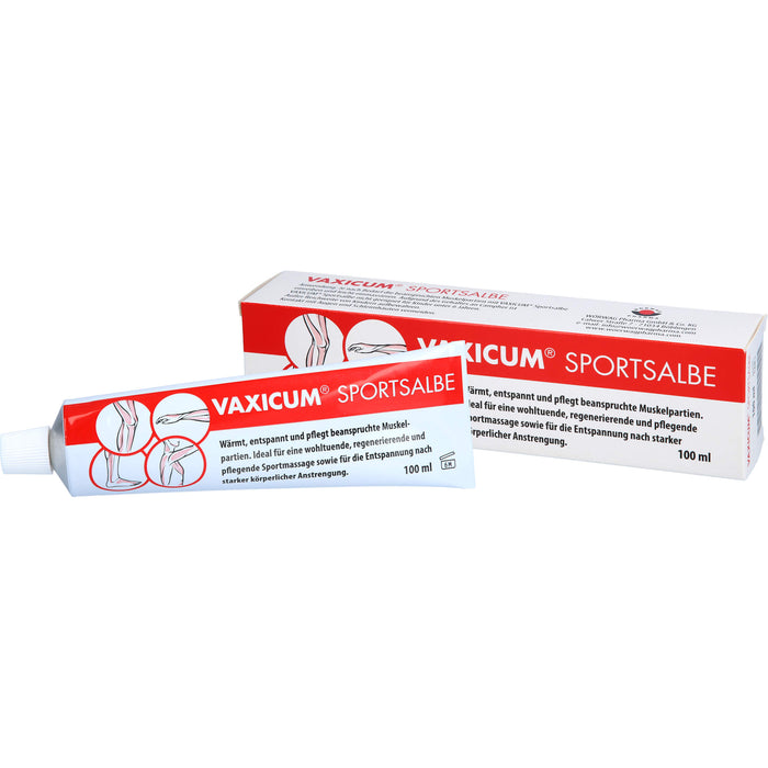 VAXICUM Sportsalbe wärmt, entspannt und pflegt beanspruchte Muskelpartien, 100 ml Salbe