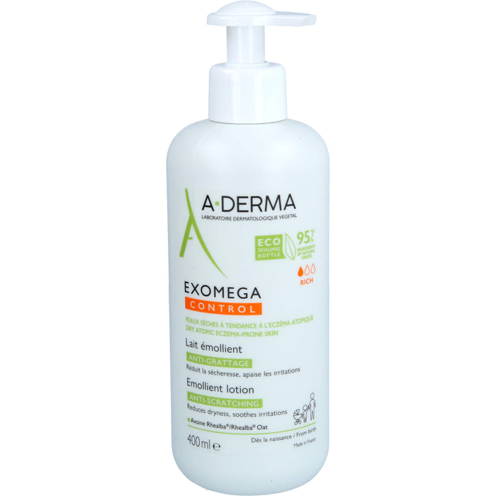 A-DERMA EXOMEGA CONTROL MILCH RÜCKFETTEND, 400 ml MIL