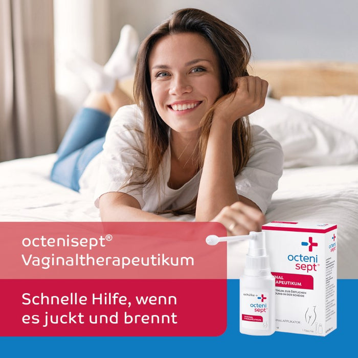 octenisept Vaginaltherapeutikum - Spray inkl. Applikator gegen Scheidenpilz, bakterielle Vaginose, Pilzinfektion, Juckreiz, Brennen und Ausfluss, 50 ml Lösung