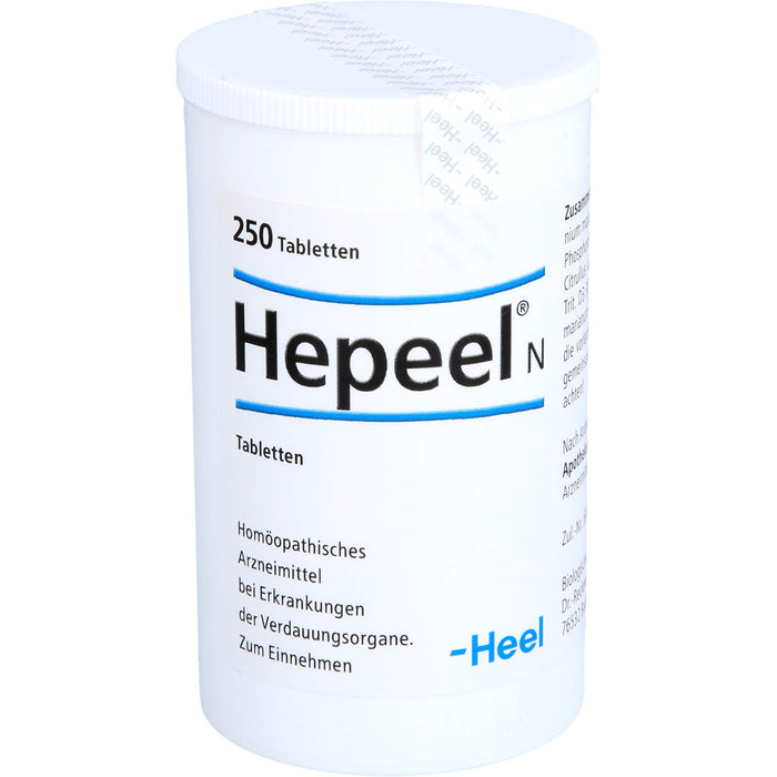 Hepeel N Tabletten bei Erkrankungen der Verdauungsorgane, 250 St. Tabletten