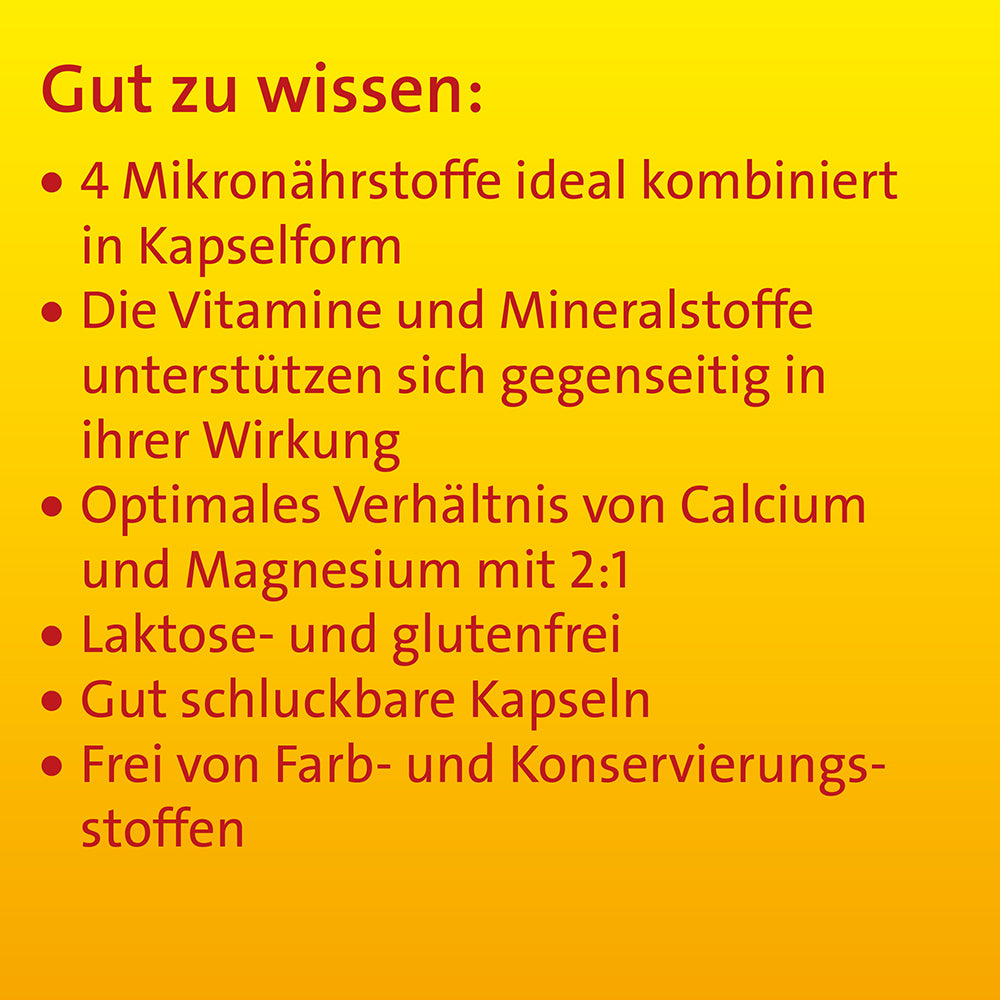 Vitamin D3 K2 Hevert plus Calcium und Magnesium 2000 IE, 60 St. Kapseln Hevert-Testen