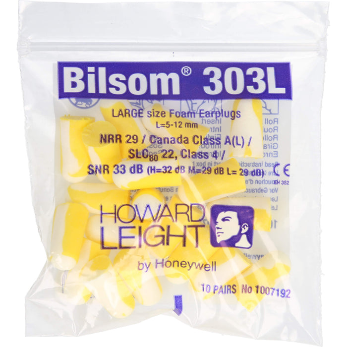 BILSOM 303 LARGE GEHÖRSCHUTZSTÖPSEL, 20 St. Ohrstöpsel