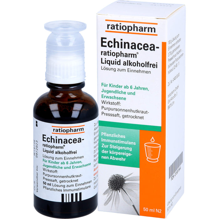 Echinacea-ratiopharm Liquid alkoholfrei, 50 ml Lösung