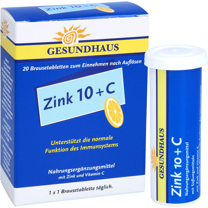 Zink 10+C Brausetabletten, 20 St BTA