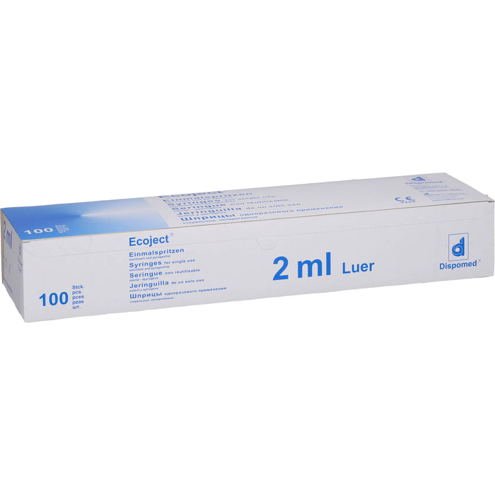 SPRITZEN EINMAL LUER ECOJECT, 100X2 ml SRI