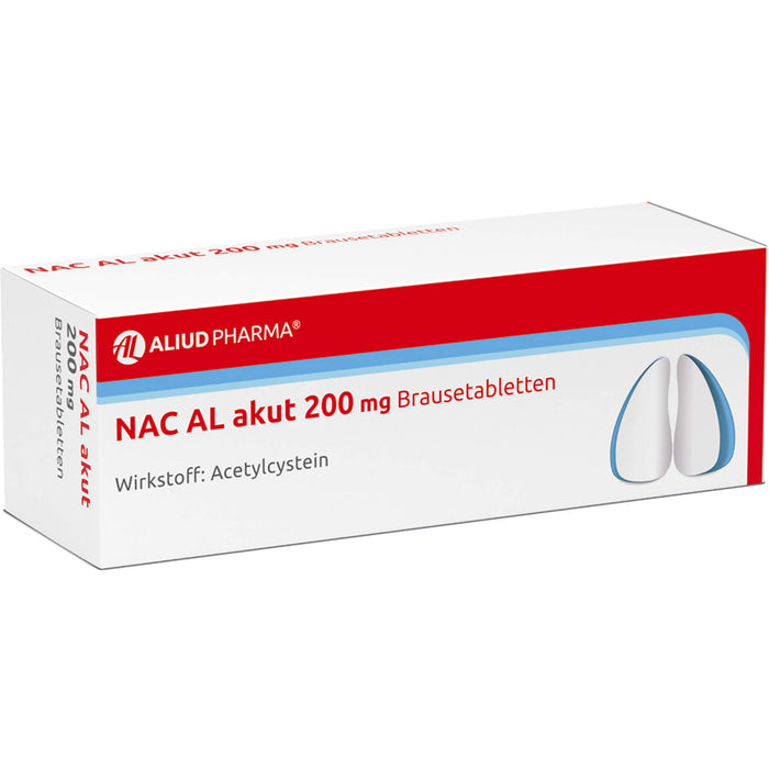 NAC AL akut 200 mg Brausetabletten zur Schleimlösung, 20 pc Tablettes