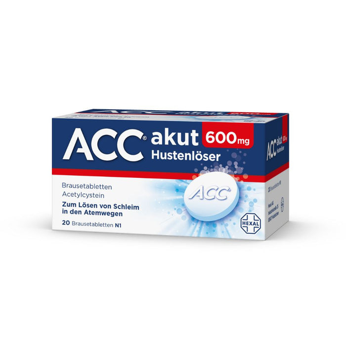 ACC akut 600 mg Hustenlöser Brausetabletten, 20 pcs. Tablets