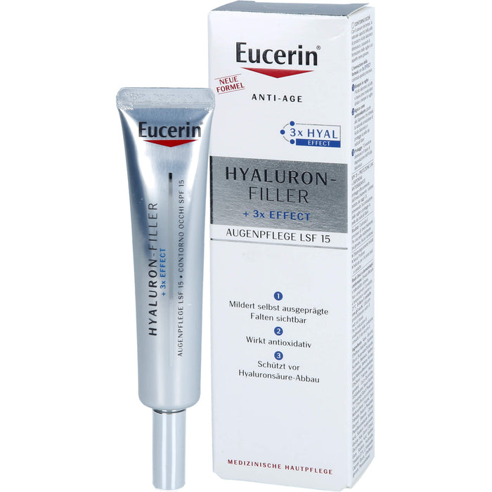 Eucerin Anti-Age Hyaluron-Filler Augenpflege LSF 15, 15 ml Onguent