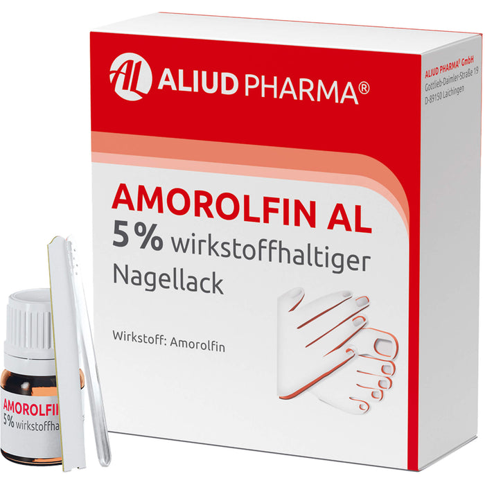 Amorolfin AL 5 % wirkstoffhaltiger Nagellack, 5 ml Nail varnish containing active ingredients