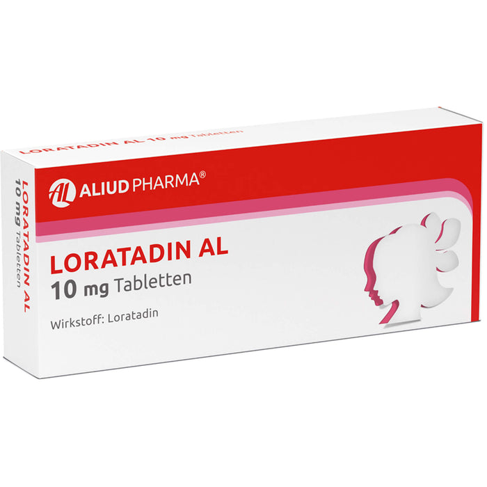 Loratadin AL 10 mg Tabletten Antiallergikum, 50 pc Tablettes