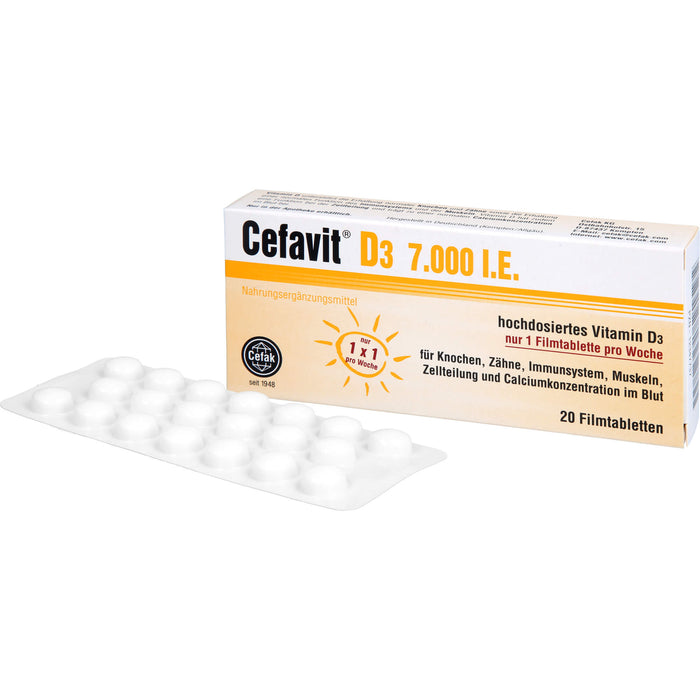 Cefavit D3 7,000 I.E., 20 St FTA