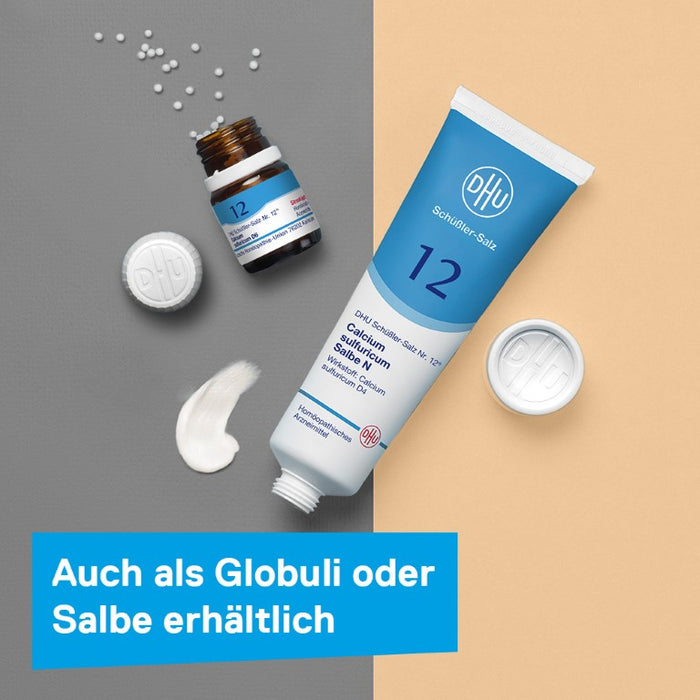 DHU Schüßler-Salz Nr. 12 Calcium sulfuricum D6 – Das Mineralsalz der Gelenke – das Original – umweltfreundlich im Arzneiglas, 900 St. Tabletten