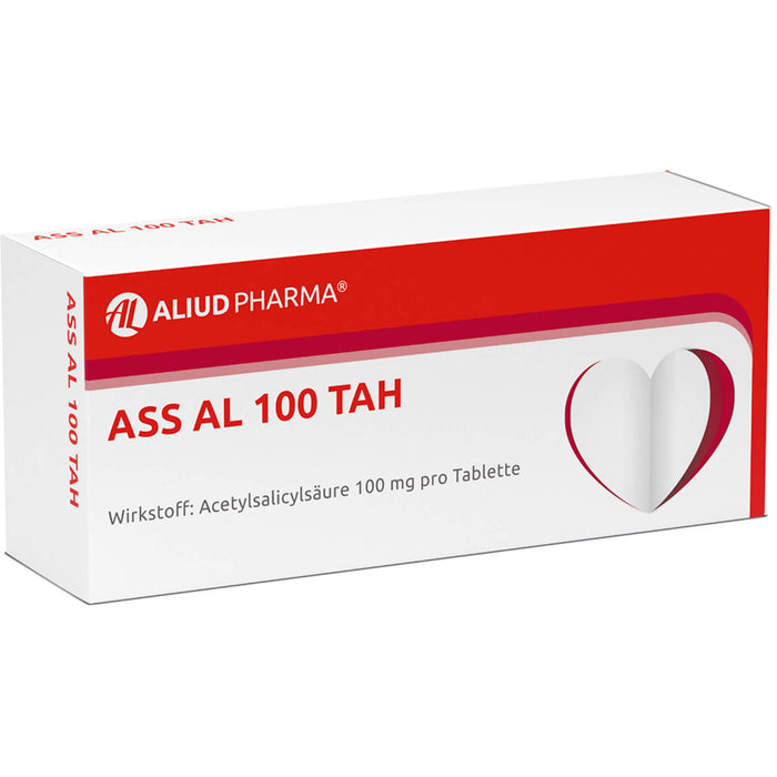 ASS AL 100 TAH Tabletten Thrombozytenaggregationshemmer, 50 pc Tablettes