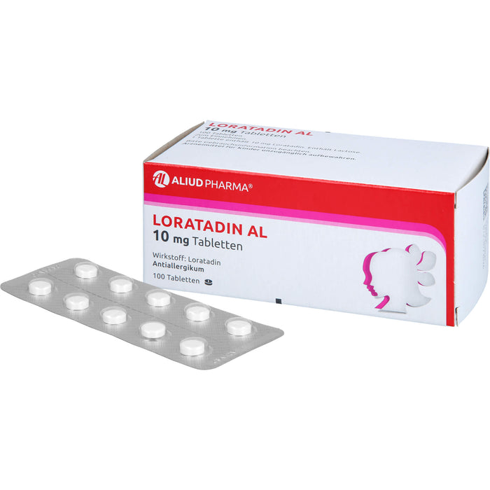 LORATADIN AL 10 mg Tabletten Antiallergikum, 100 St. Tabletten