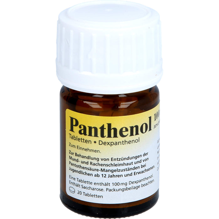 Panthenol 100 mg JENAPHARM Tabletten, 20 pc Tablettes