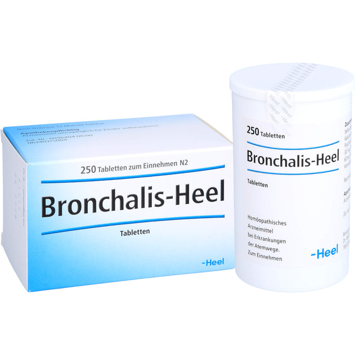 Bronchalis-Heel Tabletten bei Erkrankungen der Atemwege, 250 pc Tablettes