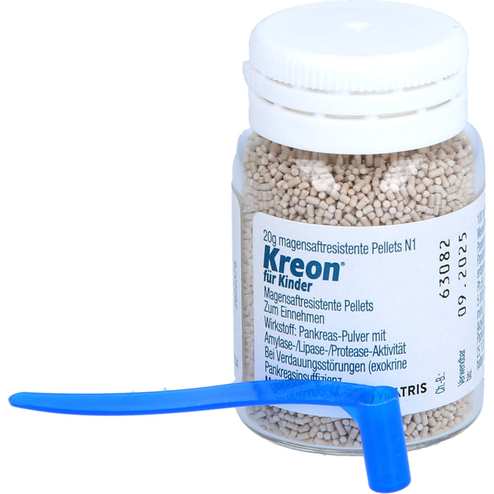 Kreon für Kinder, Magensaftresistente Pellets, 20 g Poudre