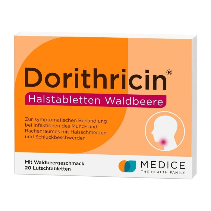 Dorithricin Halstabletten Waldbeere, 20 pc Tablettes