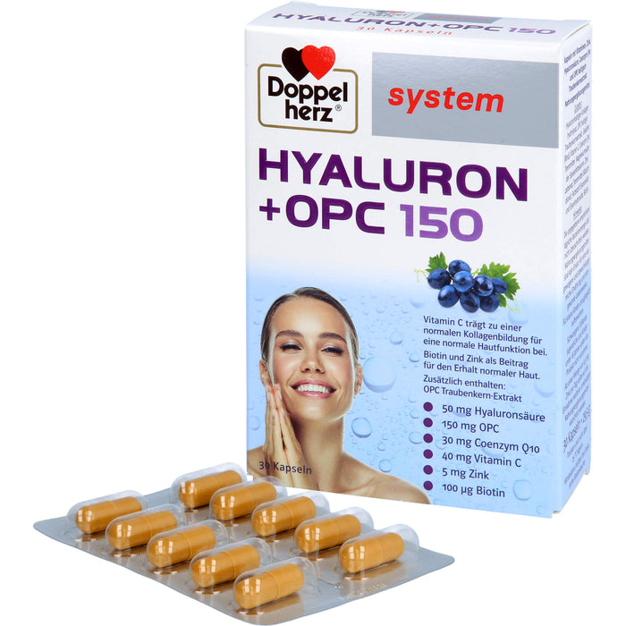 Doppelherz Hyaluron + OPC system, 30 St KAP