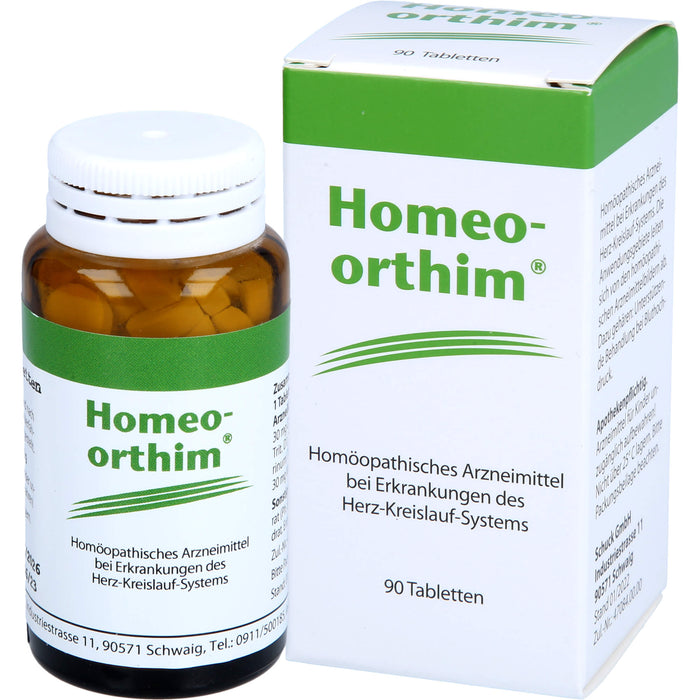 Homeo-orthim Tabletten bei Erkrankungen des Herz-Kreislauf-Systems, 90 pcs. Tablets