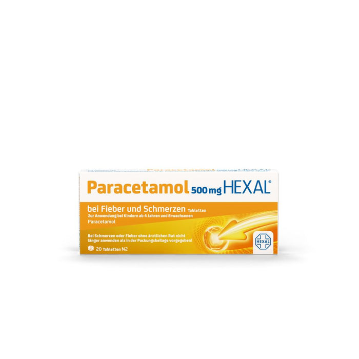 Paracetamol HEXAL 500 mg Tabletten, 20 pc Tablettes