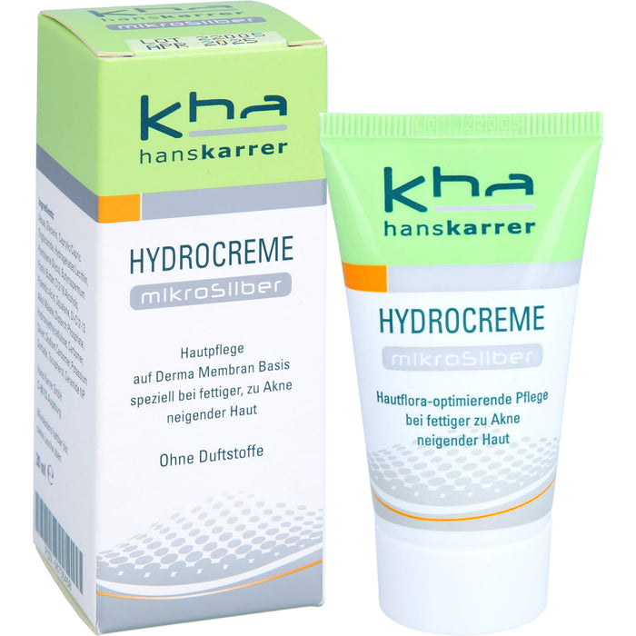 Hans Karrer Hydrocreme Mikrosilber bei normaler bis fettiger Haut, 30 ml Crème